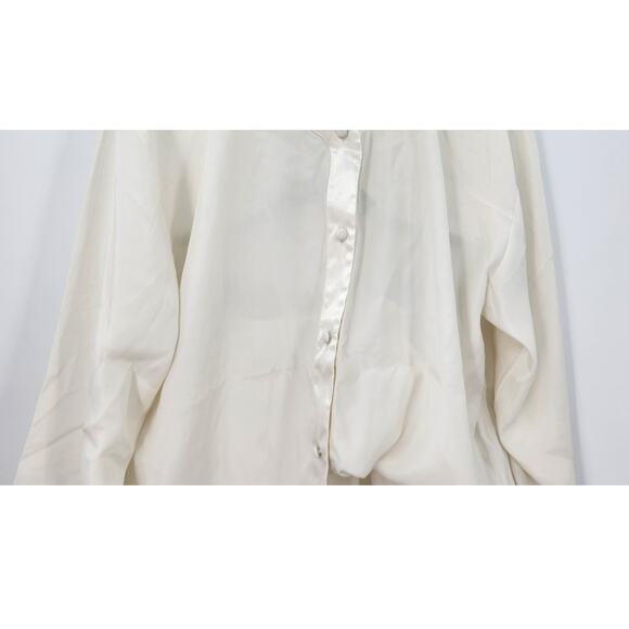 NEW‎ Deadstock Vintage Gold Label Victoria Secret Set White Bridal Oversized XS - Picture 4 of 16